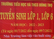 THÔNG TIN TUYỂN SINH NĂM HỌC 2022 – 2023 THÔNG TIN TUYỂN SINH NĂM HỌC 2022 – 2023